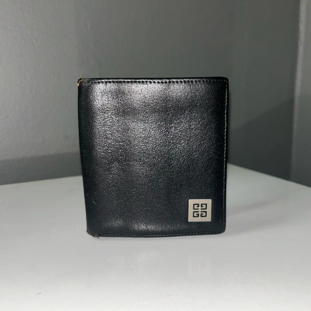 Givenchy Black Leather Bifold Wallet